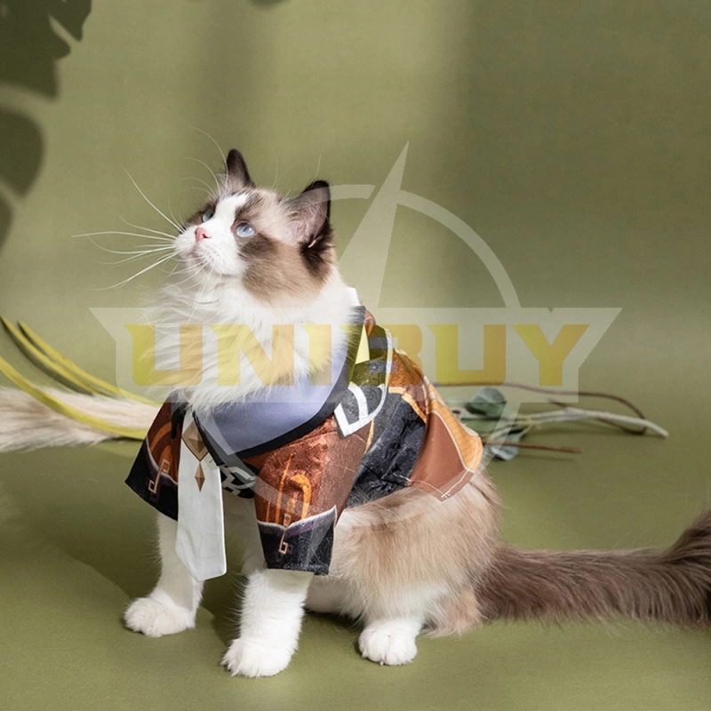 Genshin Impact Zhongli Pet Clothes Costume Cosplay Gift Puppy Cat Big Dog Unibuy