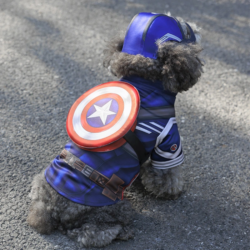 Captain America The First Avenger Pet Clothes Costume Cosplay Puppy Cat Big Dog Unibuy