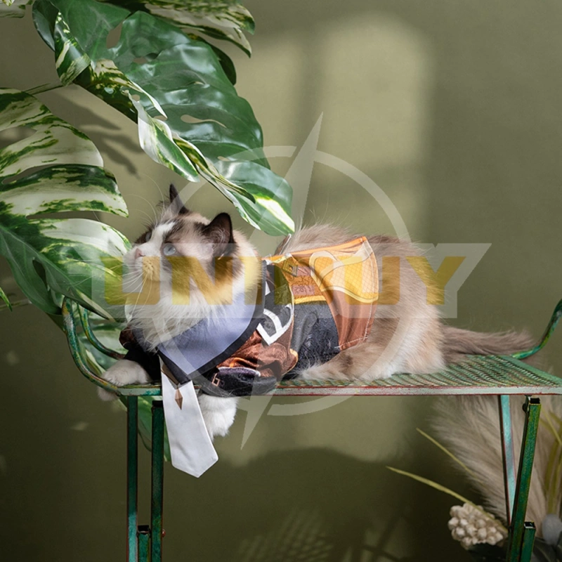 Genshin Impact Zhongli Pet Clothes Costume Cosplay Gift Puppy Cat Big Dog Unibuy