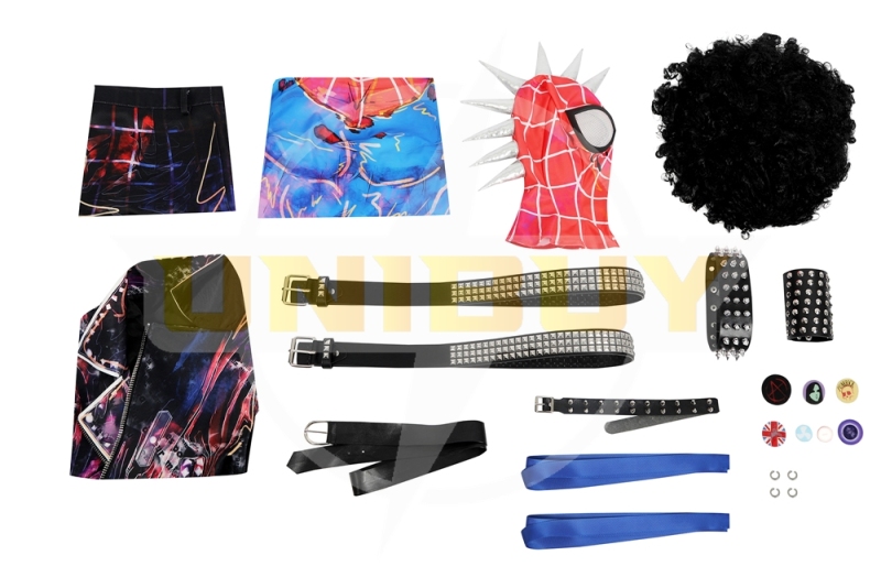 Spider-Punk Hobie Brown Costume Cosplay Suit Spider-Man: Across the Spider-Verse Unibuy