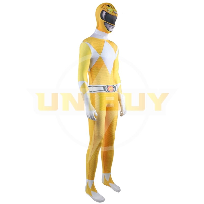 Mighty Morphin Power Yellow Rangers Bodysuit For Kids Adult Unibuy