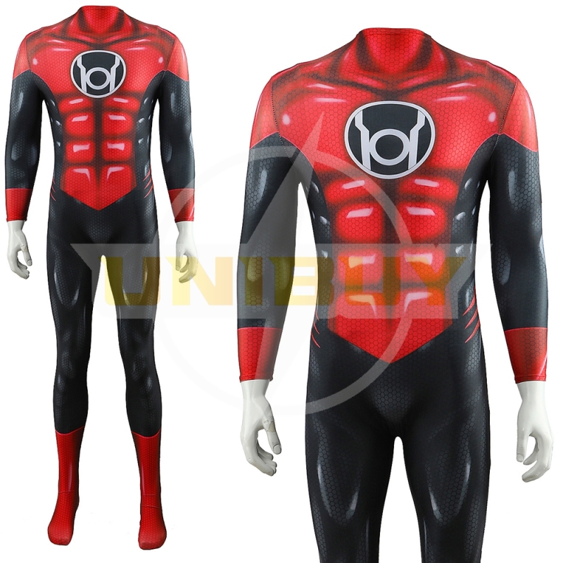 Green Lantern	Red Lantern Corps Cosplay Suit Bodysuit For Men Kids Unibuy