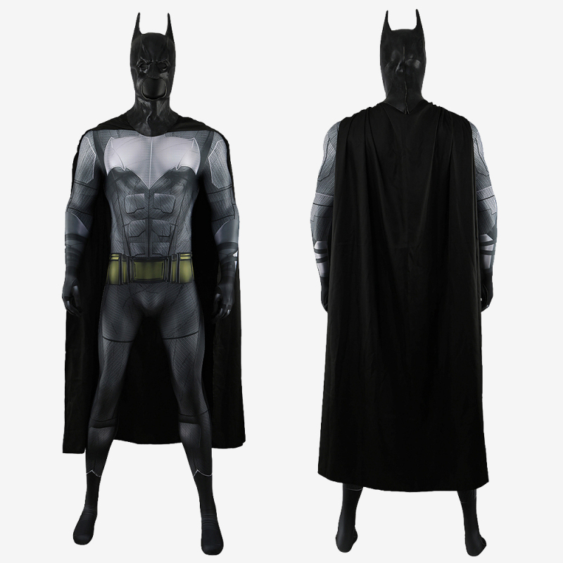 Justice League	Batman Bodysuit Cosplay Costume Bruce Wayne with Cloak For Kids Adult Unibuy