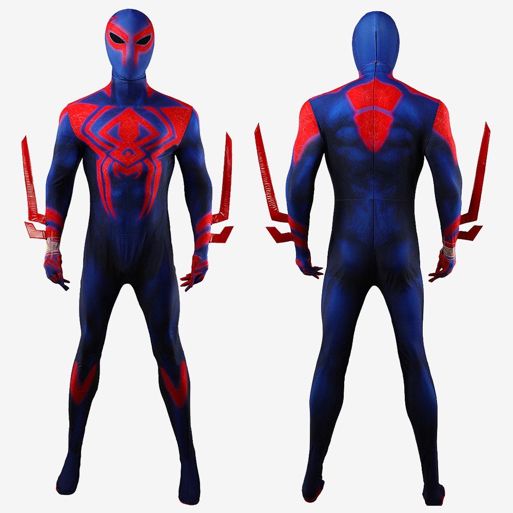 Spider-Man 2099 Suit Costume Cosplay Bodysuit Across the Spider-Verse For Men Kids Unibuy