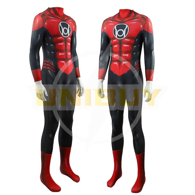 Green Lantern	Red Lantern Corps Cosplay Suit Bodysuit For Men Kids Unibuy