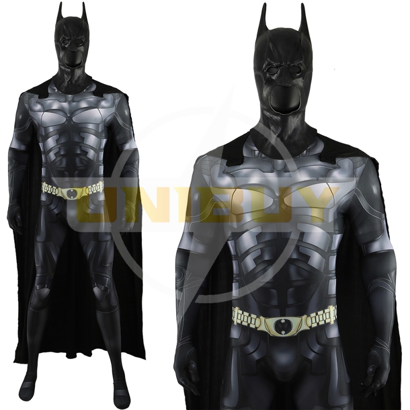 The Dark Knight Batman Bodysuit Cosplay Costume Bruce Wayne with Cloak For Kids Adult Unibuy