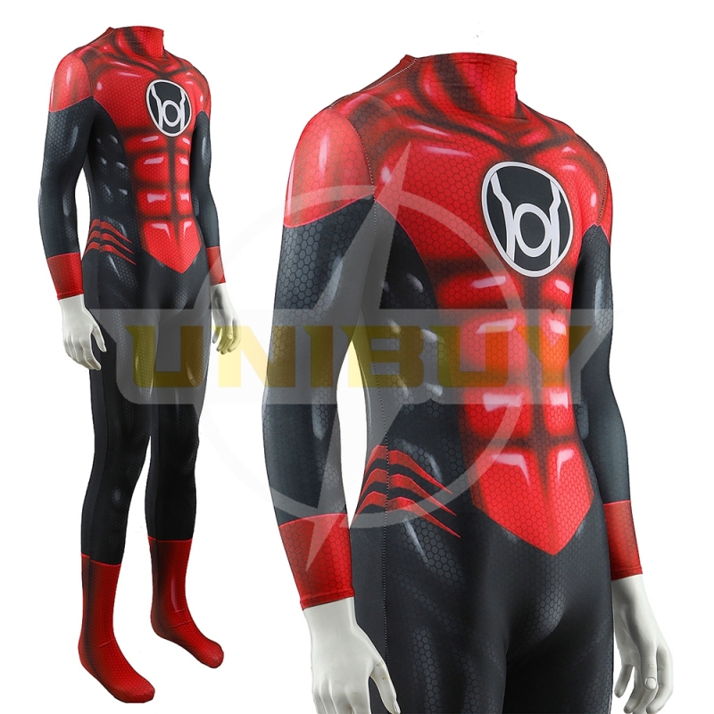 Green Lantern	Red Lantern Corps Cosplay Suit Bodysuit For Men Kids Unibuy