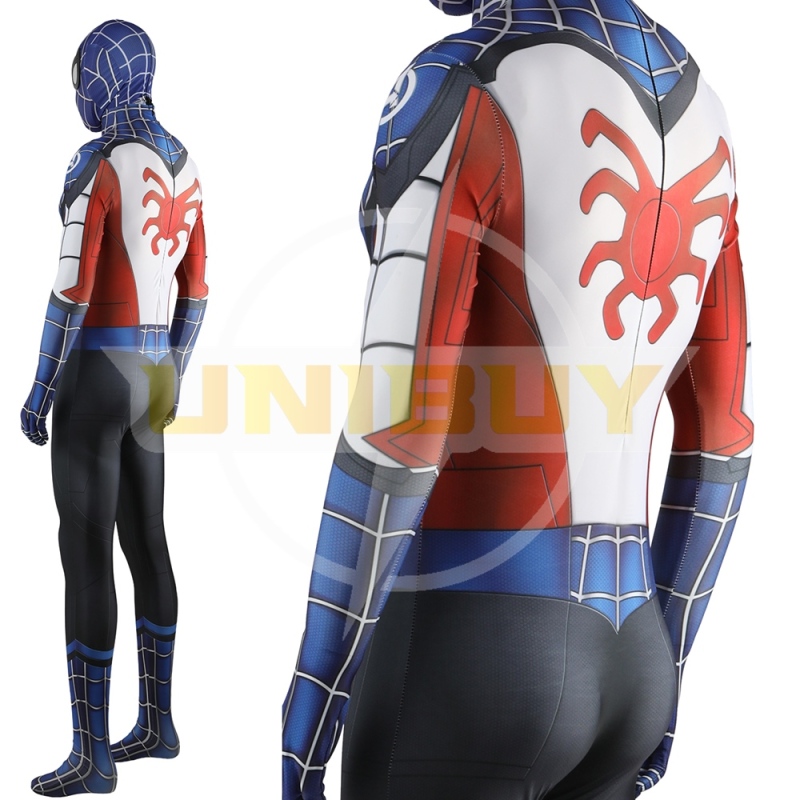 Captain America Spider Man Costume Cosplay Suit Bodysuit For Men Kids Unibuy