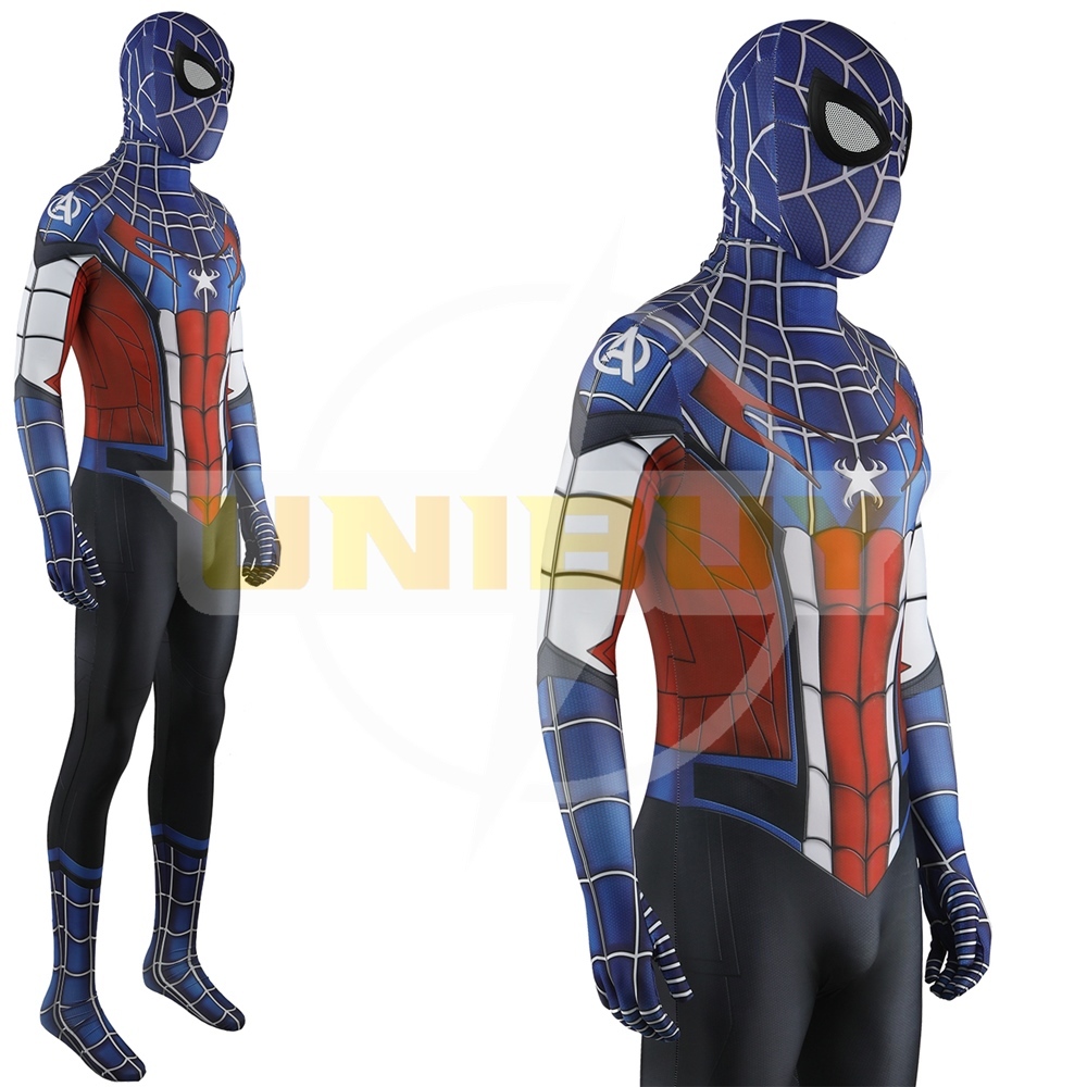 Captain America Spider Man Costume Cosplay Suit Bodysuit For Men Kids Unibuy