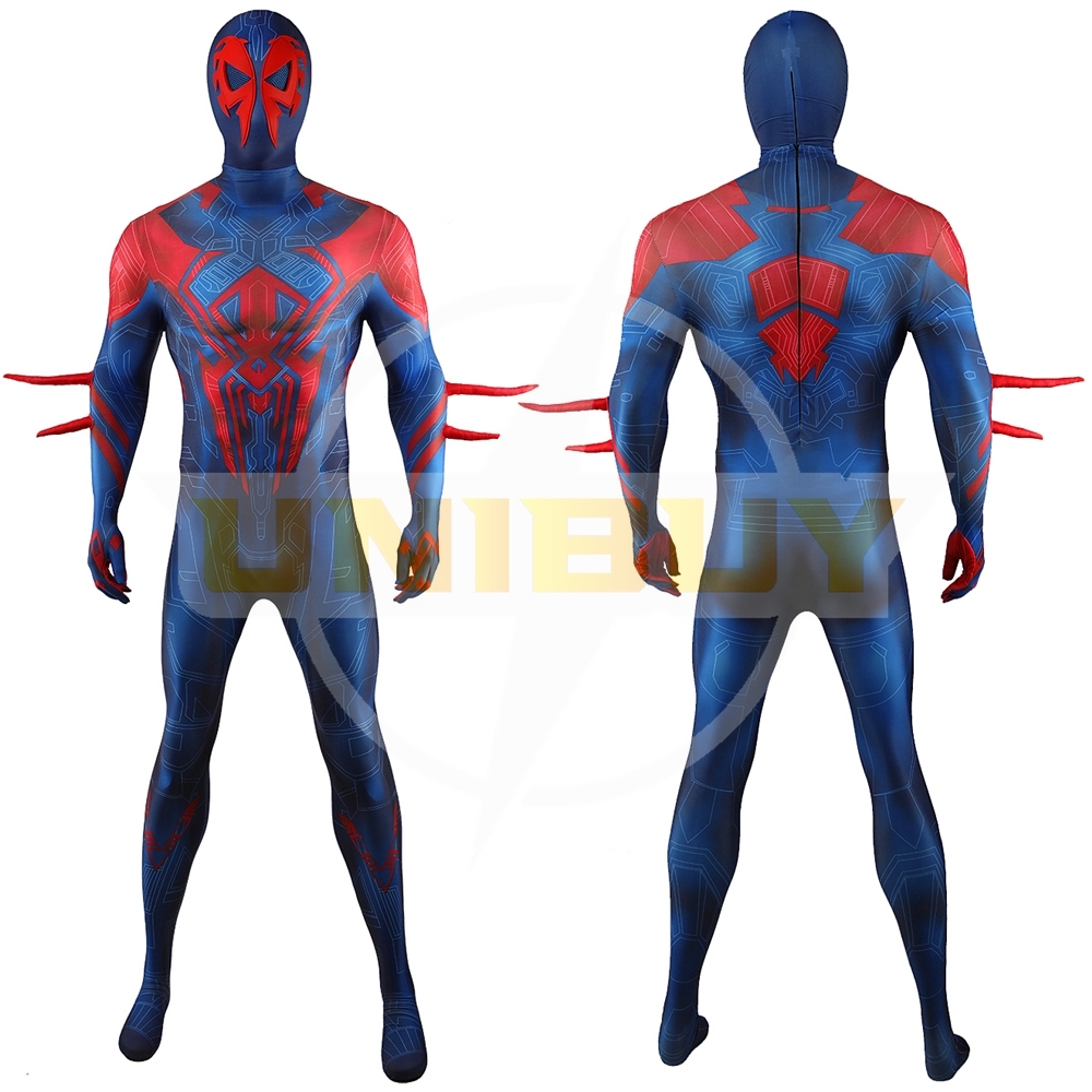 Spider-Man 2099 Suit Costume Cosplay Bodysuit Across the Spider-Verse For Men Kids Unibuy