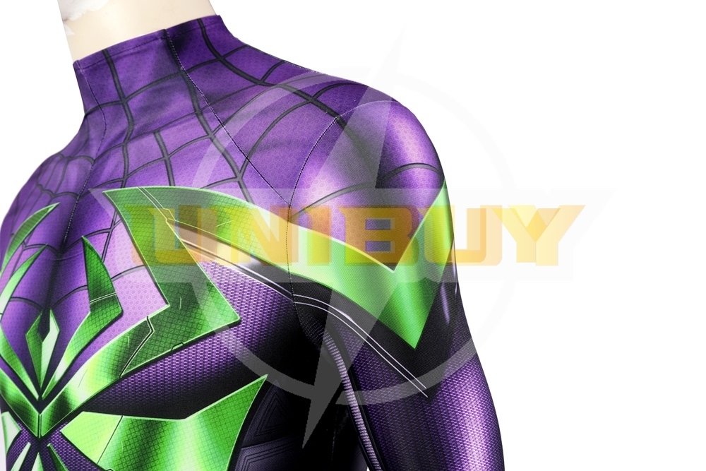  Marvel's Spider-Man Miles Morales Purple Reign Suit Costume Cosplay Unibuy