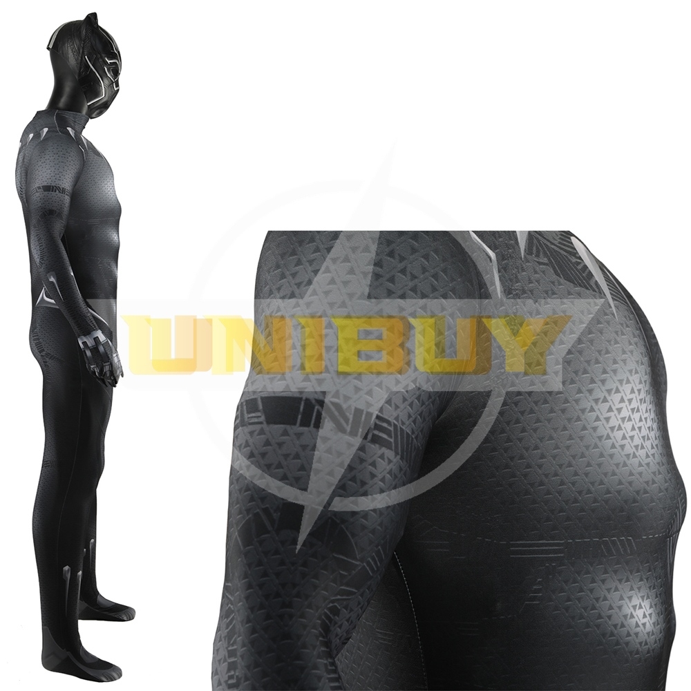 Black Panther Suit Cosplay Costume Wakanda Forever Jumpsuit For Kids Adult Unibuy