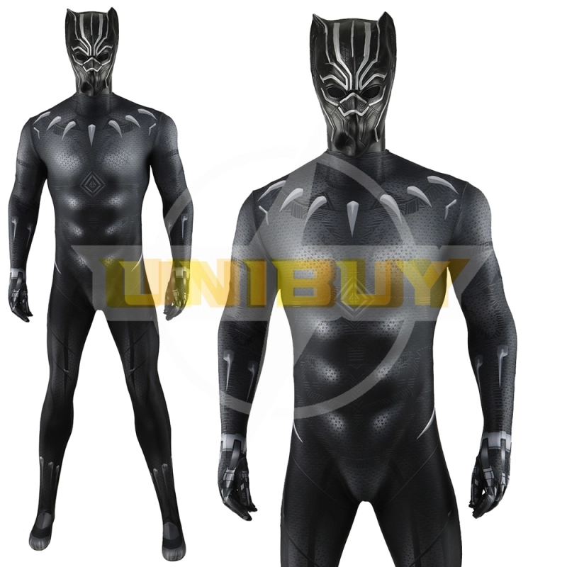 Black Panther Suit Cosplay Costume Wakanda Forever Jumpsuit For Kids Adult Unibuy