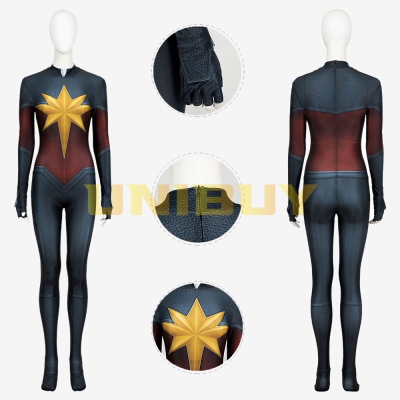 The Marvels 2 Captain Marvel Bodysuit Costume Cosplay Carol Danvers Suit for Adults Kids Unibuy