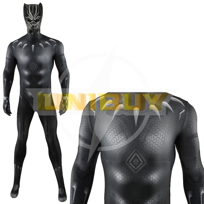 Black Panther Suit Cosplay Costume Wakanda Forever Jumpsuit For Kids Adult Unibuy