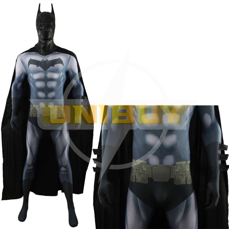 Justice League: War Batman Bodysuit Cosplay Costume Bruce Wayne with Cloak For Kids Adult Unibuy