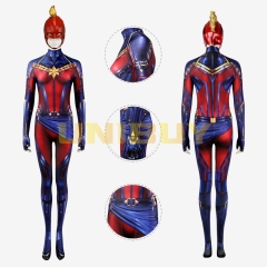 Avengers: Endgame Captain Marvel Bodysuit Costume Cosplay Suit Unibuy