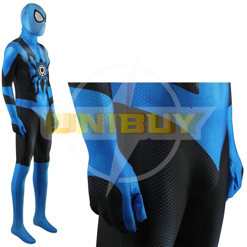 Blue Lantern Corps Spider man Bodysuit Costume Cosplay For Adult Kids Unibuy