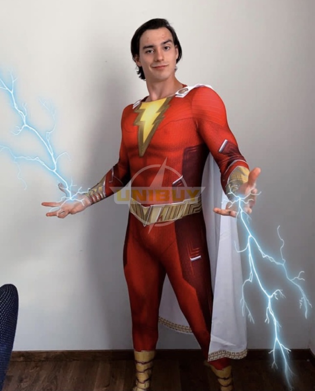 Shazam Fury of the Gods Costume Cosplay Bodysuit Billy Batson Ver 1 Unibuy