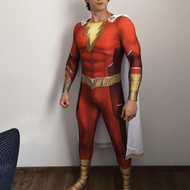 Shazam Fury of the Gods Costume Cosplay Bodysuit Billy Batson Ver 1 Unibuy