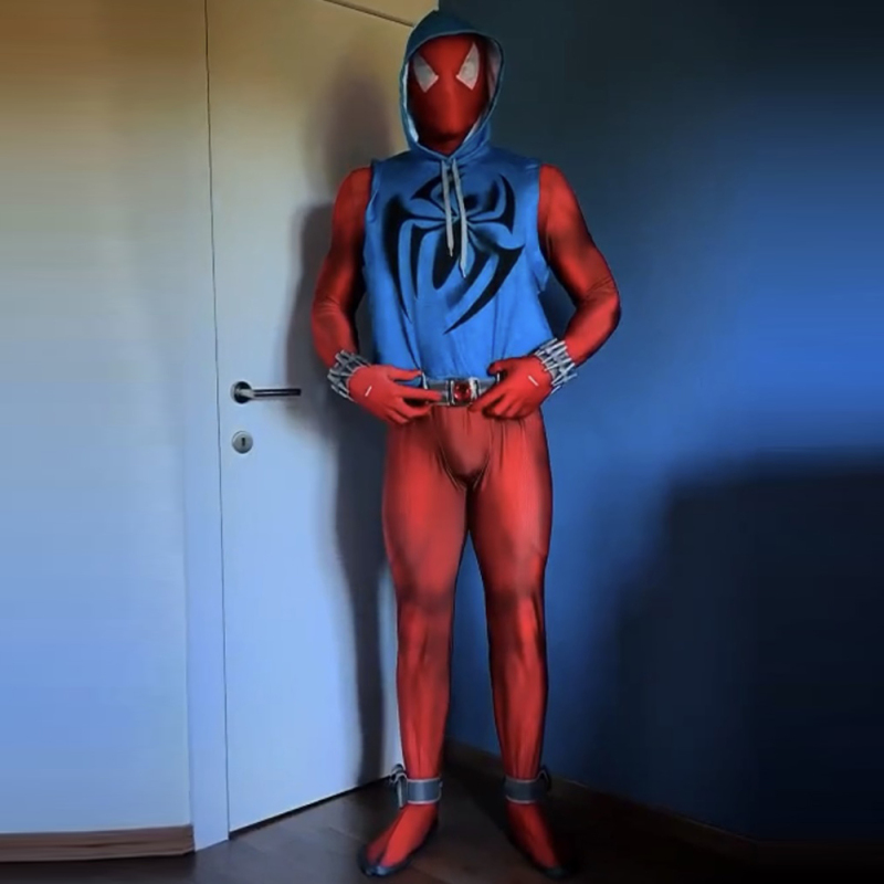 Spider-Man: Across the Spider-Verse Scarlet Spider Costume Cosplay Suit Outfit Unibuy