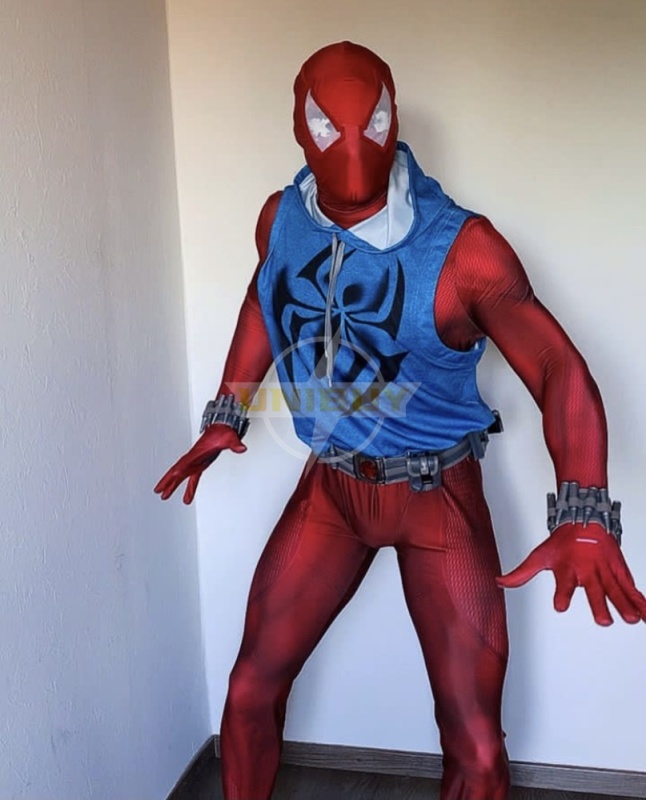 Spider-Man: Across the Spider-Verse Scarlet Spider Costume Cosplay Suit Outfit Unibuy