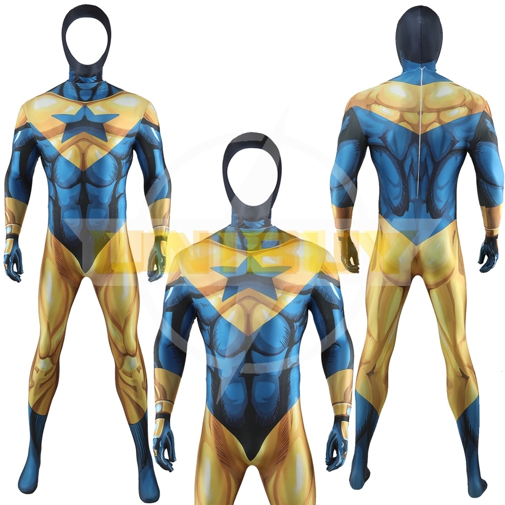 Booster Gold Bodysuit Costume Cosplay For Adult Kids Unibuy