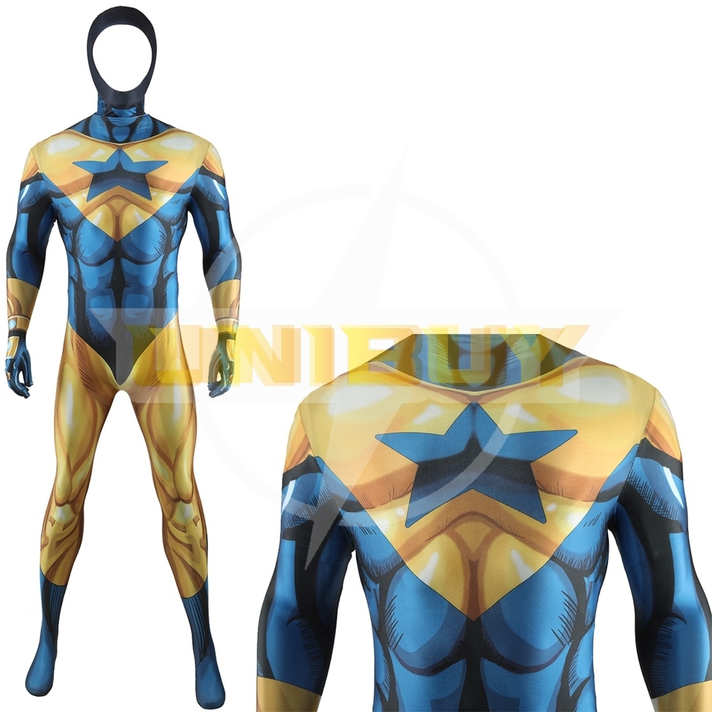 Booster Gold Bodysuit Costume Cosplay For Adult Kids Unibuy