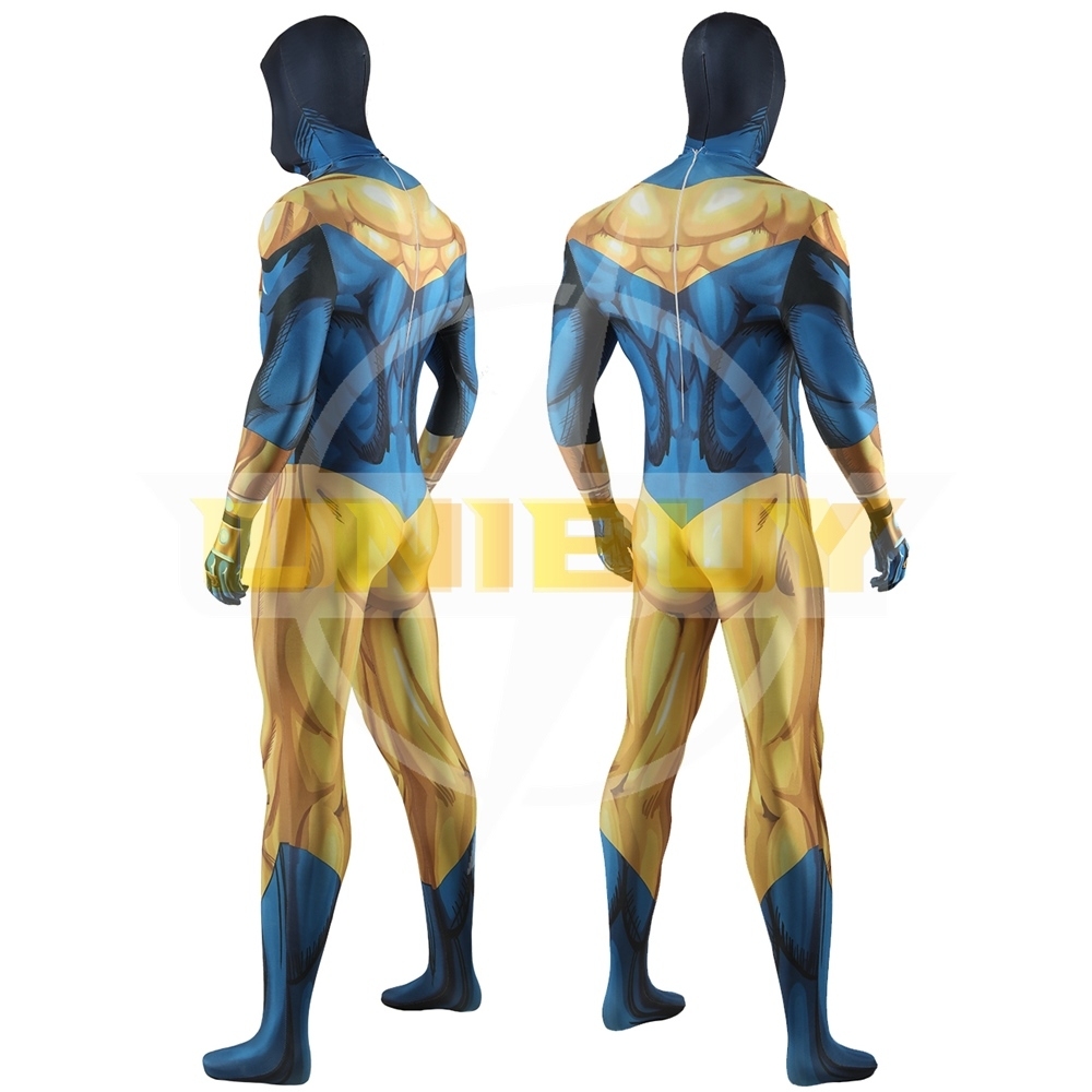 Booster Gold Bodysuit Costume Cosplay For Adult Kids Unibuy