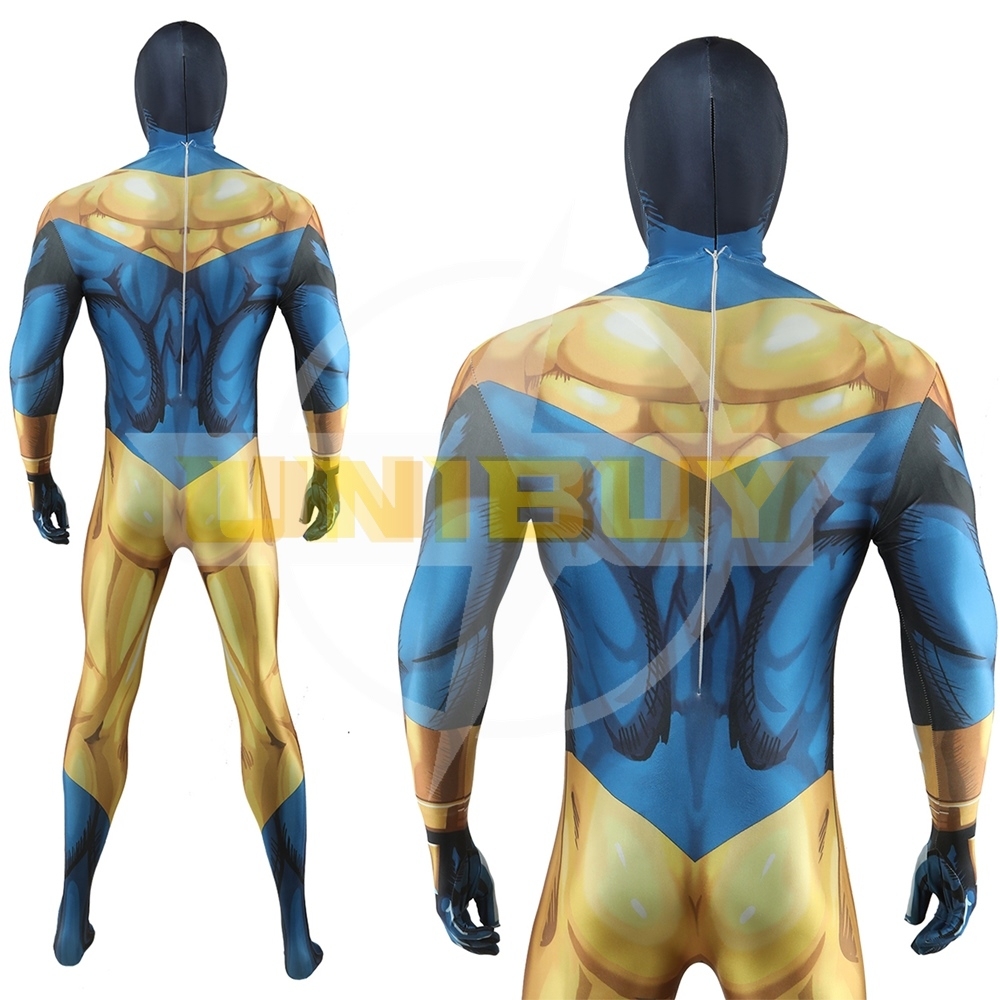 Booster Gold Bodysuit Costume Cosplay For Adult Kids Unibuy