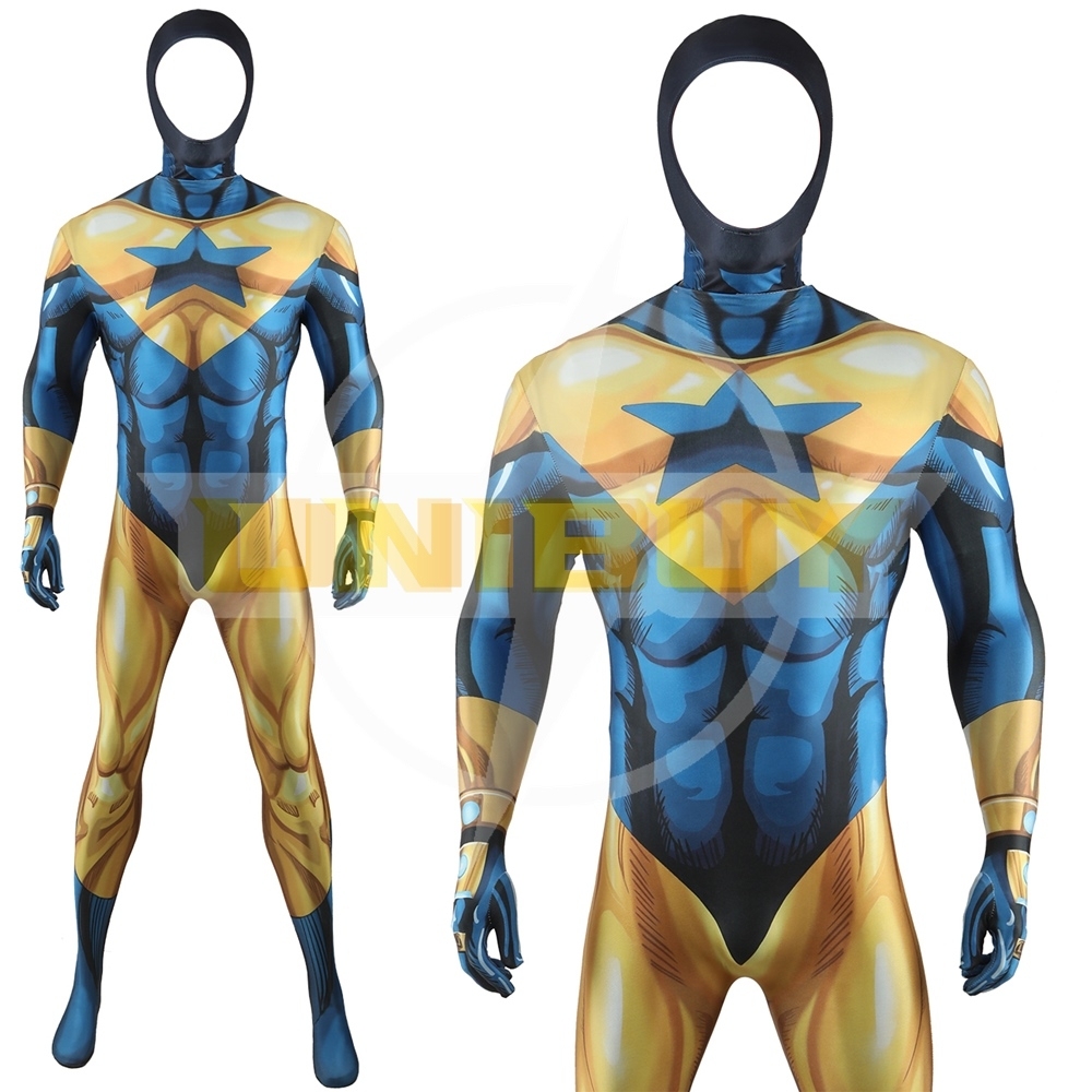 Booster Gold Bodysuit Costume Cosplay For Adult Kids Unibuy