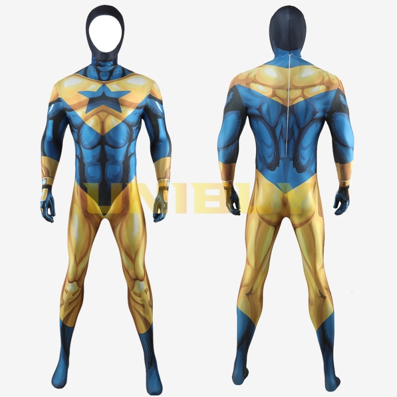 Booster Gold Bodysuit Costume Cosplay For Adult Kids Unibuy