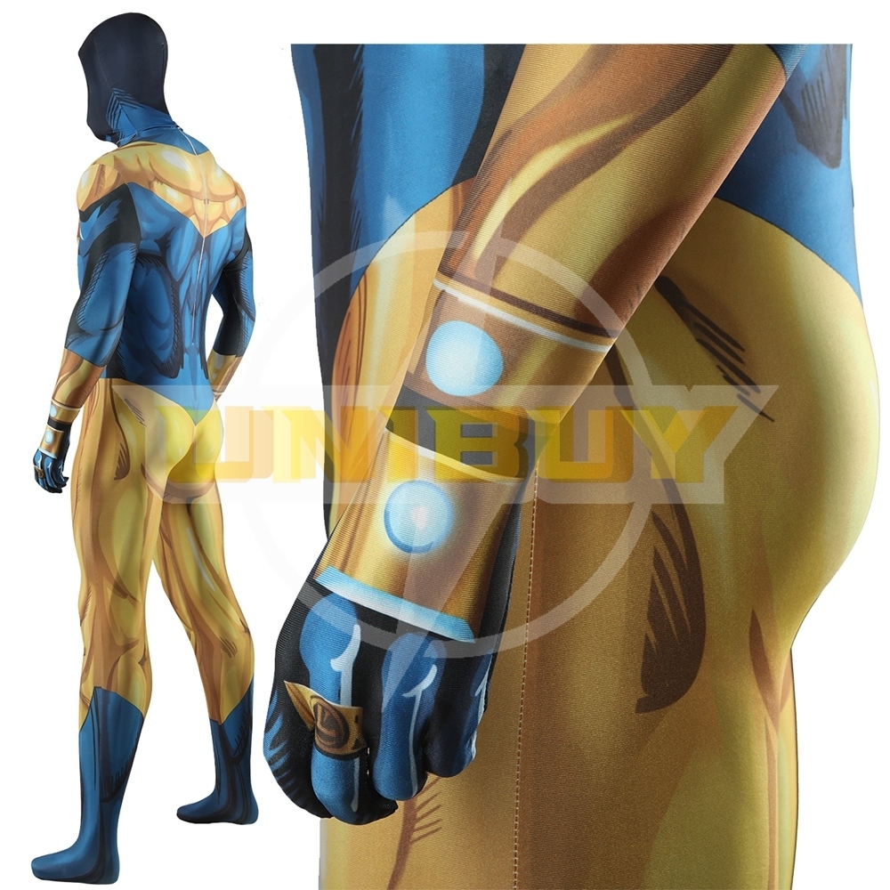 Booster Gold Bodysuit Costume Cosplay For Adult Kids Unibuy
