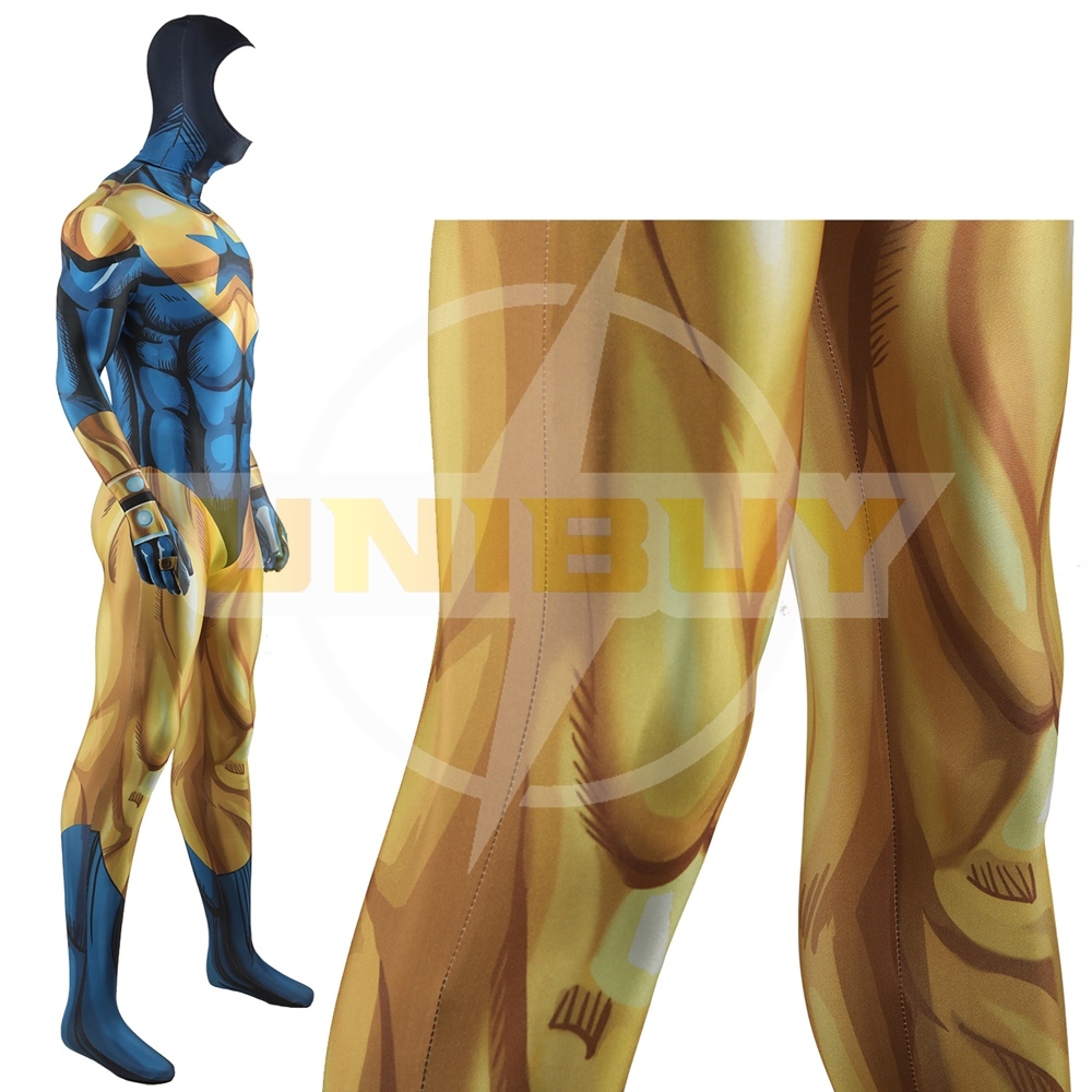 Booster Gold Bodysuit Costume Cosplay For Adult Kids Unibuy