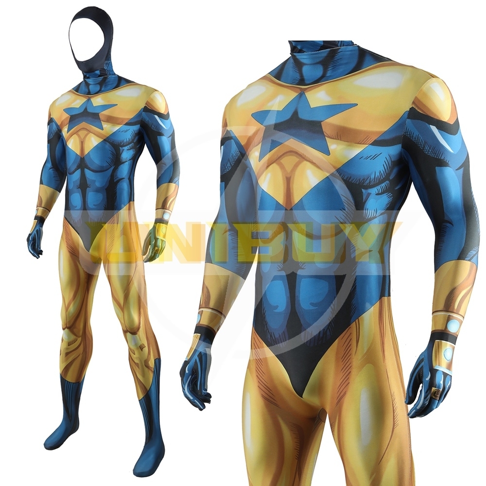 Booster Gold Bodysuit Costume Cosplay For Adult Kids Unibuy