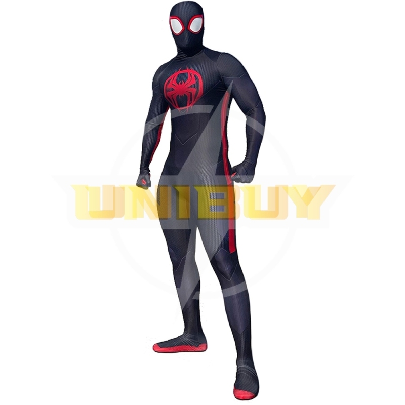 Spider-Man Across the Spider-Verse Miles Morales Suit Costume Cosplay Bodysuit For Men Kids Unibuy