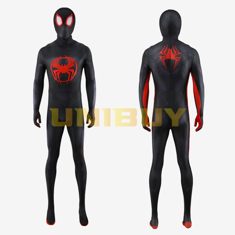 Spider-Man Across the Spider-Verse Miles Morales Suit Costume Cosplay Bodysuit For Men Kids Unibuy