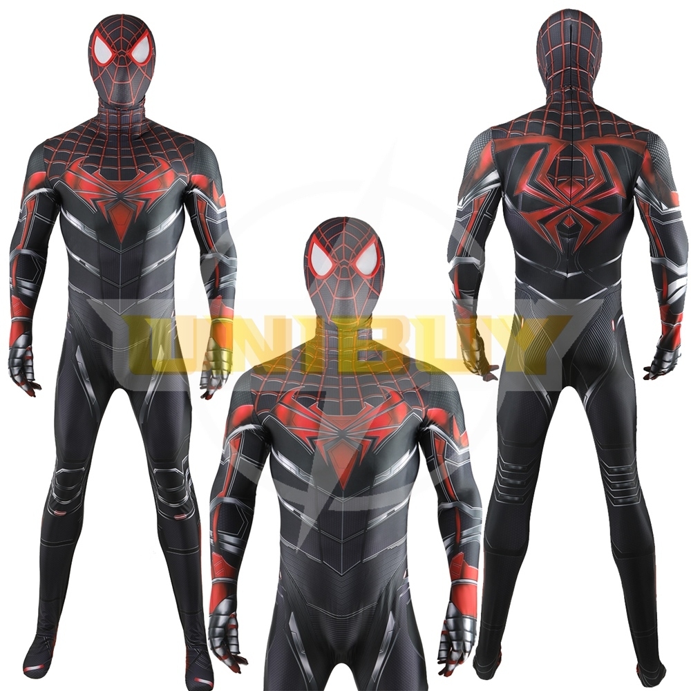 Marvel's Spider-man Miles Morales Advanced Tech Suit Bodysuit Costume Cosplay For Men Kids Unibuy