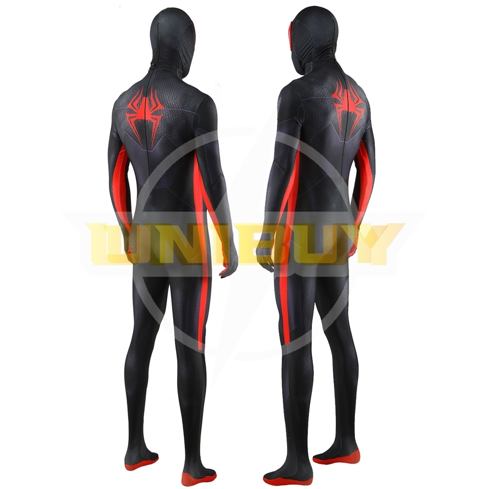 Spider-Man Across the Spider-Verse Miles Morales Suit Costume Cosplay Bodysuit For Men Kids Unibuy