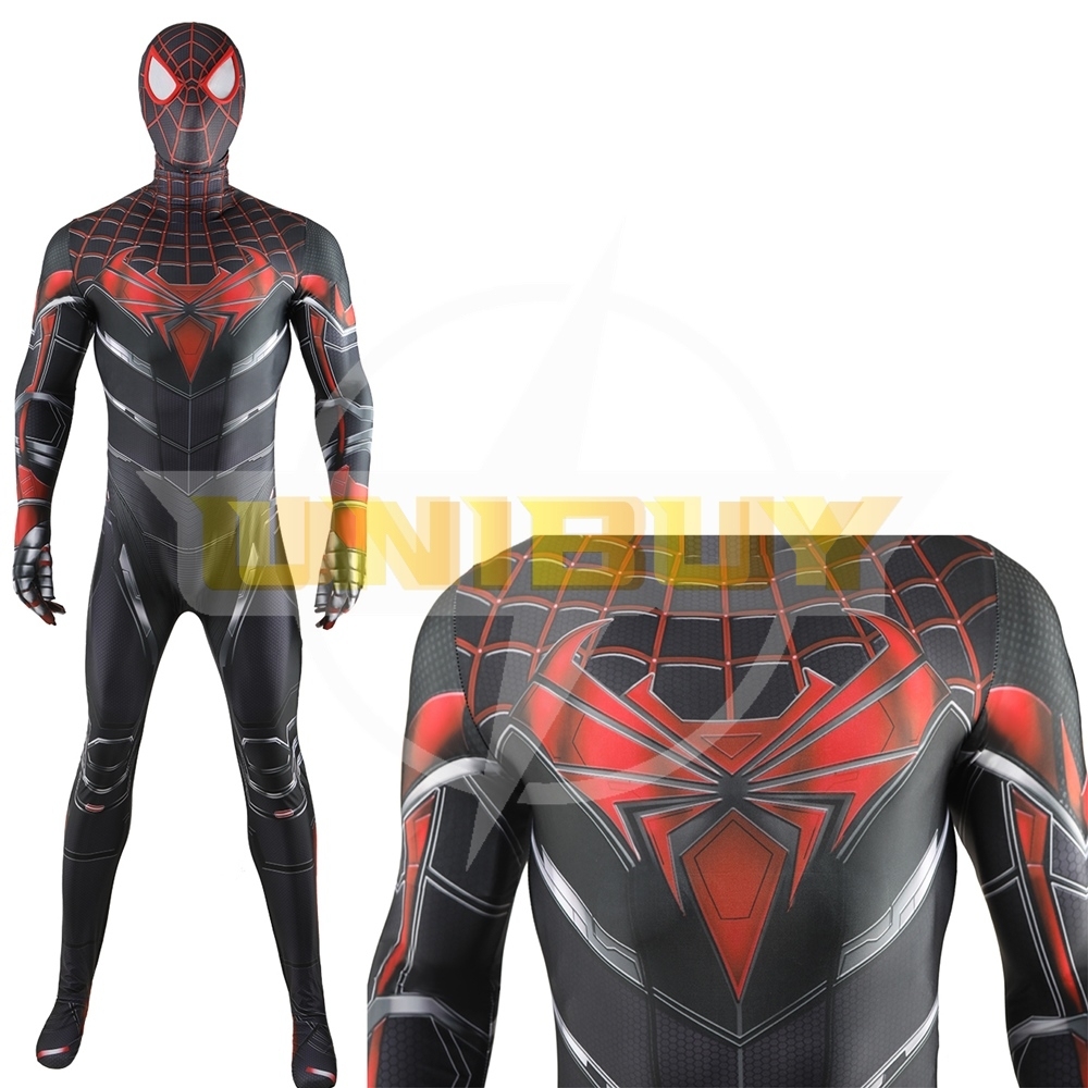 Marvel's Spider-man Miles Morales Advanced Tech Suit Bodysuit Costume Cosplay For Men Kids Unibuy