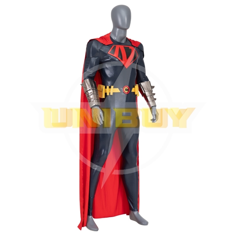 Superman World's Finest Costume Cosplay Suit with Cloak Unibuy