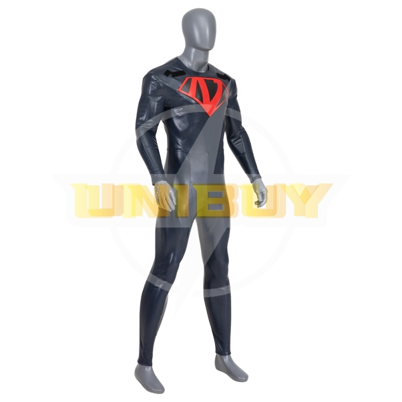 Superman World's Finest Costume Cosplay Suit with Cloak Unibuy