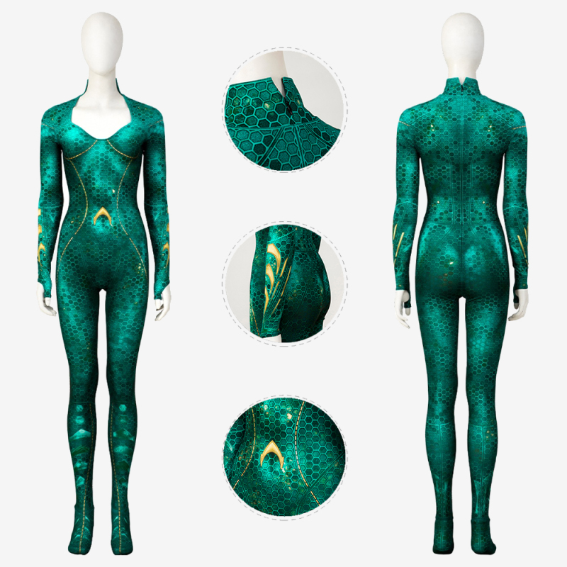 Aquaman 2 Mera Bodysuit Costume Cosplay Suit for Adults Kids Unibuy