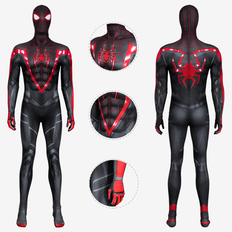 Spider-Man 2 Miles Morales Bodysuit Costume Cosplay for Adults Kids Unibuy