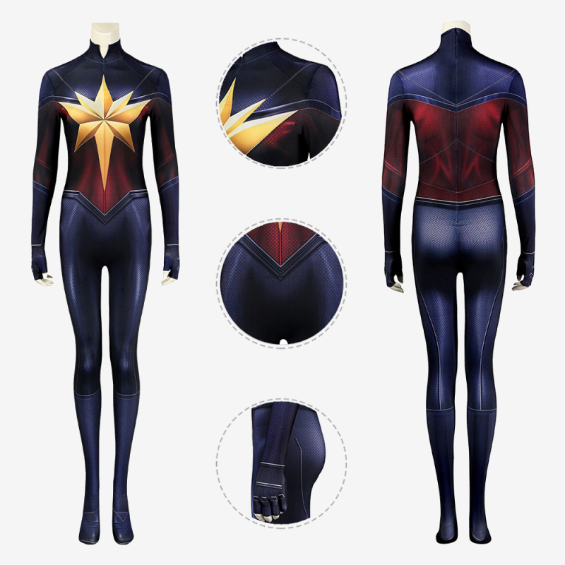 The Marvels 2 Captain Marvel Bodysuit Costume Cosplay Carol Danvers Suit Unibuy
