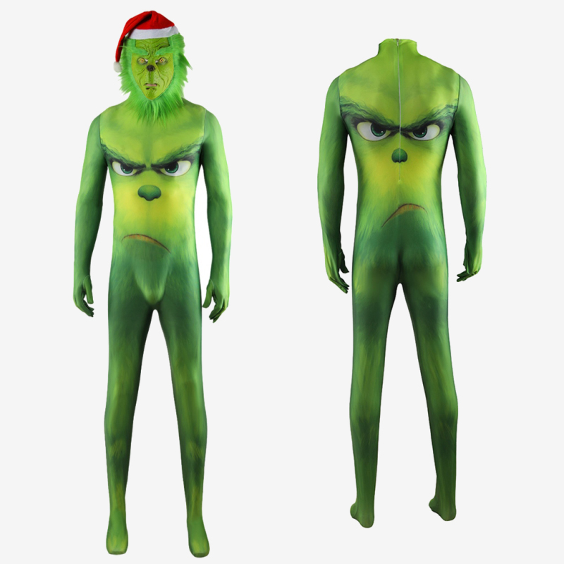 The Grinch Bodysuit Costume Cosplay Suit for Kids Adult Unibuy
