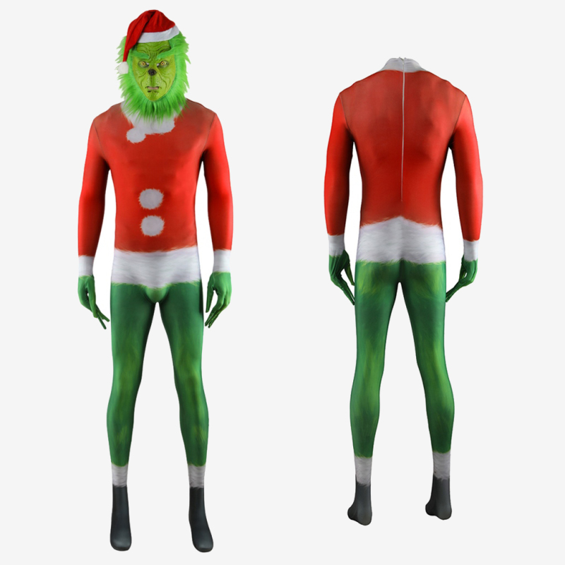 Grinch Bodysuit Costume Cosplay Suit How the Grinch Stole Christmas for Kids Adult Unibuy