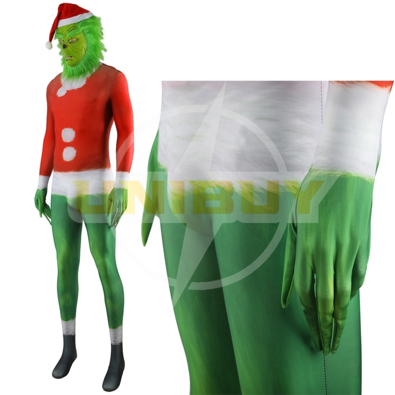 Grinch Bodysuit Costume Cosplay Suit How the Grinch Stole Christmas for