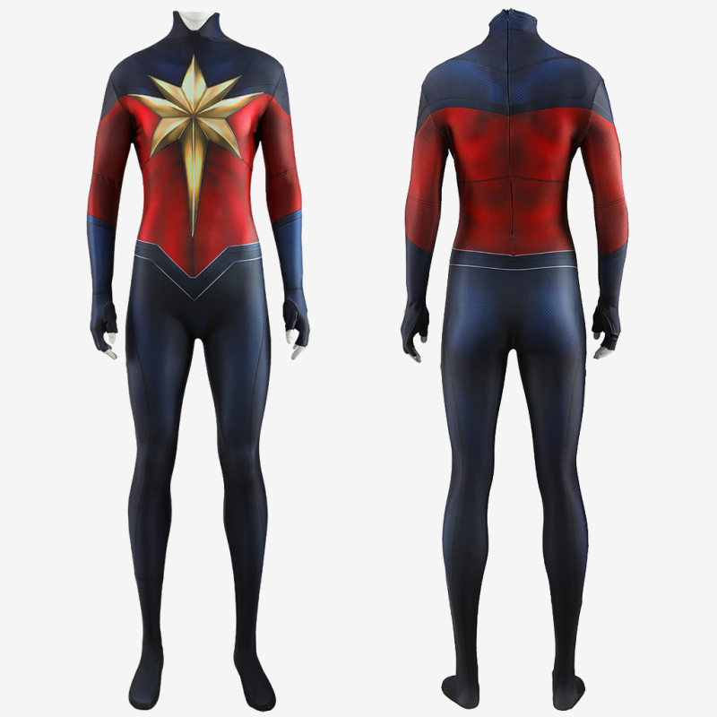 The Marvels Captain Marvel Suit Costume Cosplay Bodysuit For Kids Adult Unibuy