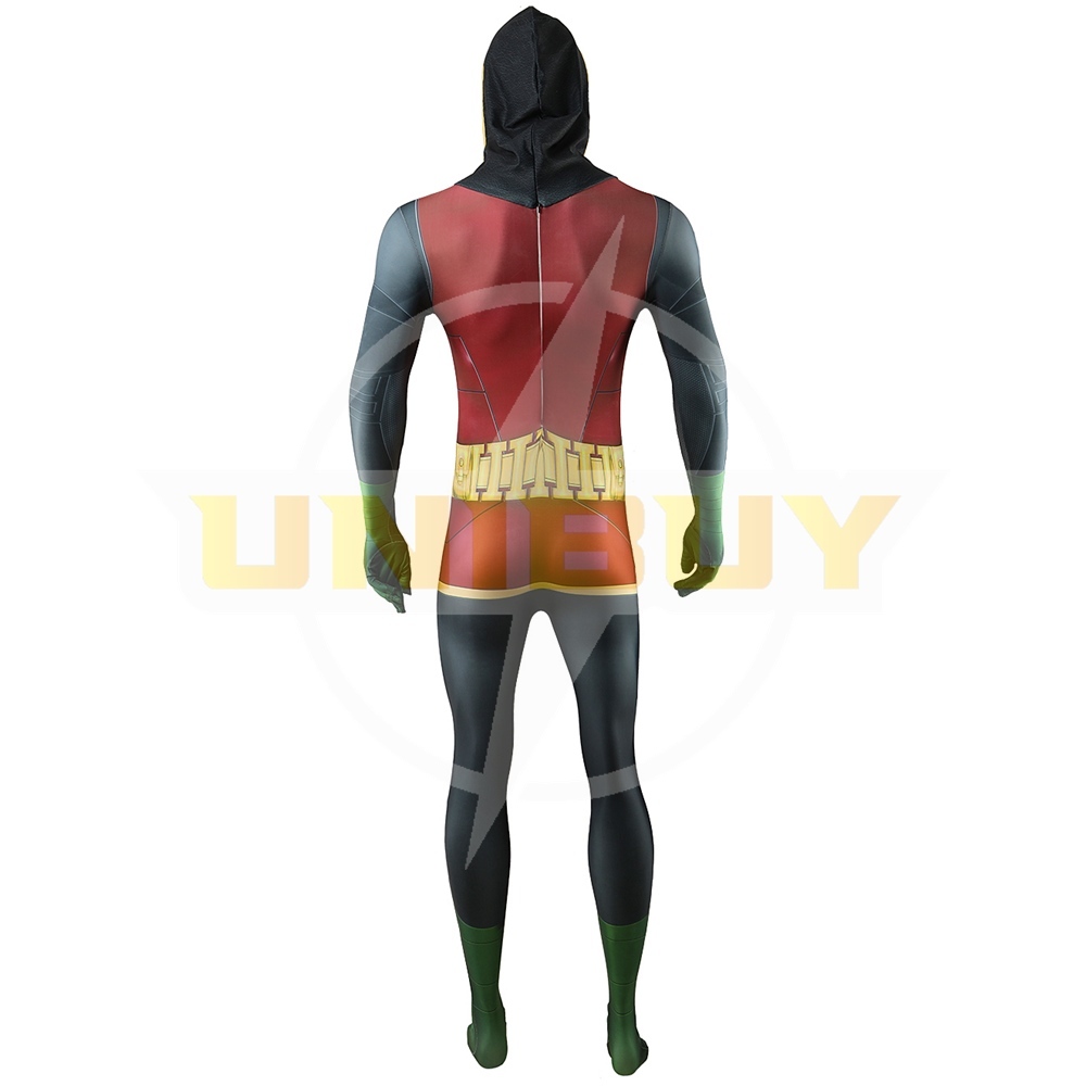 Robin Bodysuit Costume Cosplay with Cloak For Kids Adult Unibuy